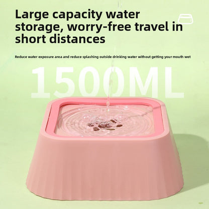 Pawsli™ Anti-Spill Floating Water Bowl (1.5L) for Dogs & Cats