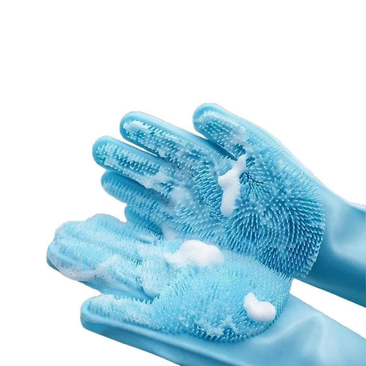 Pawsli™ Anti-Scratch Pet Bath & Grooming Gloves