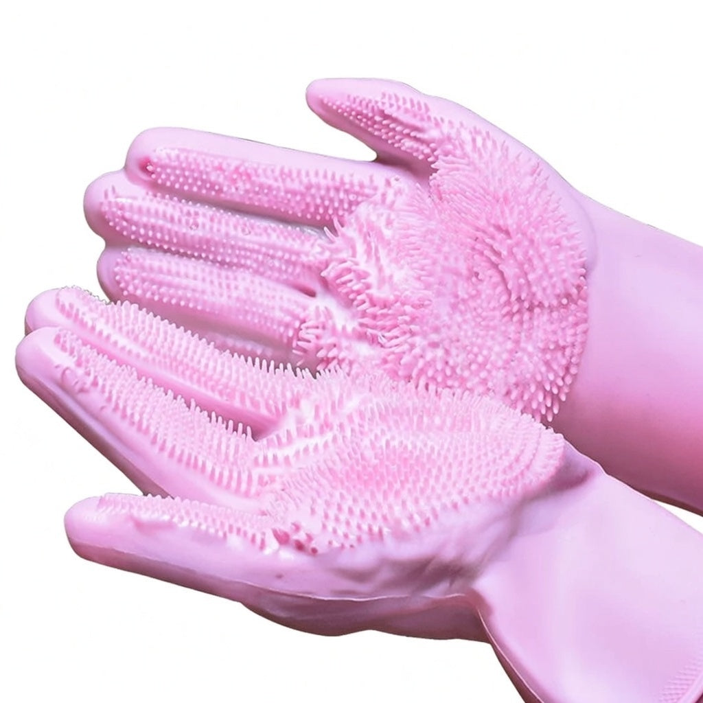 Pawsli™ Anti-Scratch Pet Bath & Grooming Gloves